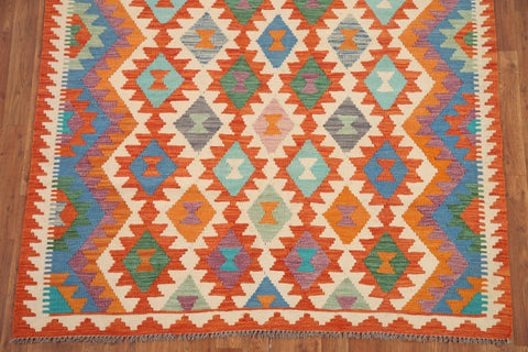 Colorful Kilim Oriental Area Rug 5x6