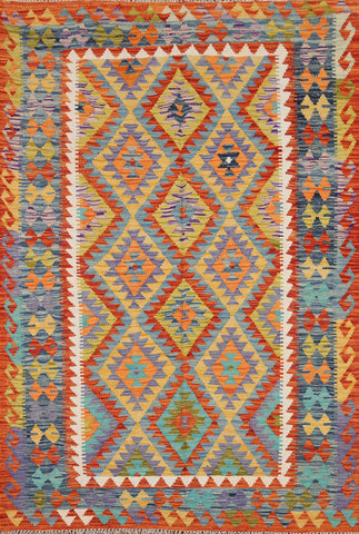 Colorful Kilim Oriental Area Rug 5x7