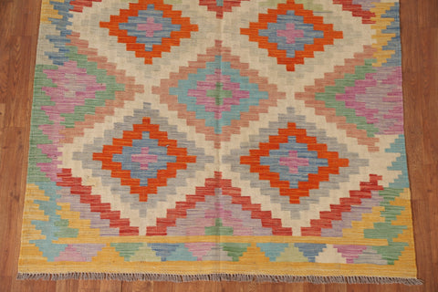 Geometric Kilim Oriental Area Rug 5x7