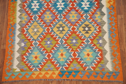 Kilim Reversible Wool Area Rug 5x6