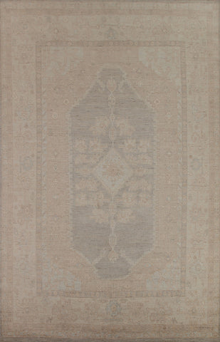 Muted Oushak Vegetable Dye Area Rug 9x12