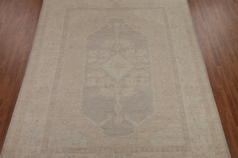 Muted Oushak Vegetable Dye Area Rug 9x12