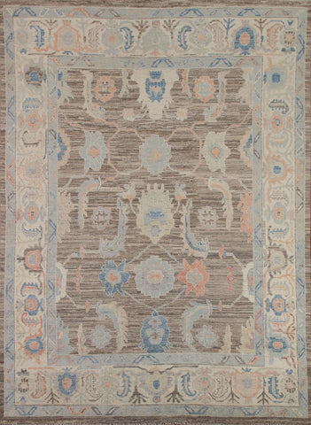 Vegetable Dye Oushak Turkish Area Rug 8x10