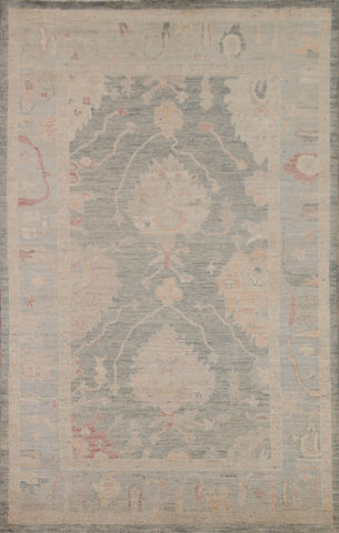 Vegetable Dye Oushak Turkish Area Rug 6x9