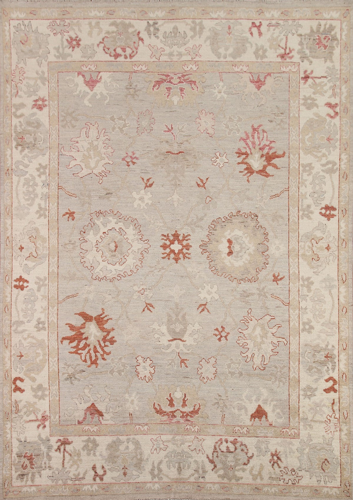 Vegetable Dye Oushak Turkish Area Rug 8x10