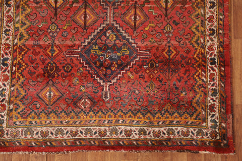 Vegetable Dye Qashqai Persian Area Rug 4x6