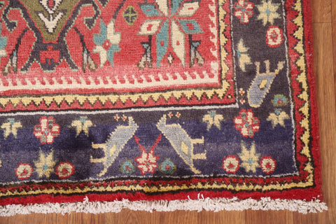 Vegetable Dye Heriz Persian Runner Rug 3x13