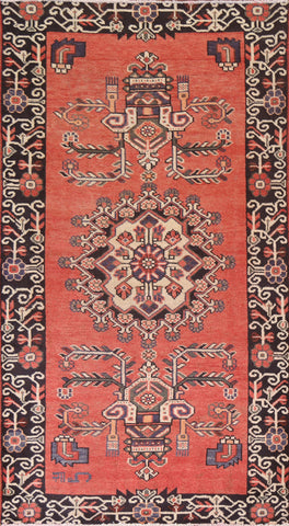 Vintage Wool Balouch Persian Area Rug 4x8