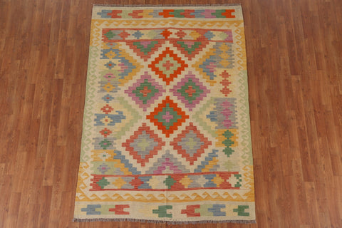 Colorful Kilim Oriental Area Rug 5x7