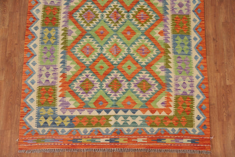 Colorful Kilim Oriental Area Rug 5x6