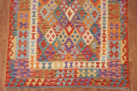 Geometric Kilim Oriental Area Rug 5x6