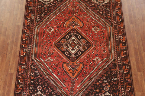 Tribal Red Qashqai Persian Area Rug 7x9