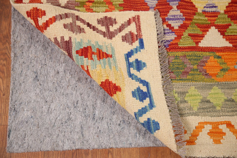 Kilim Geometric Wool Area Rug 9x11