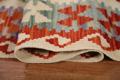 Kilim Geometric Wool Area Rug 8x12