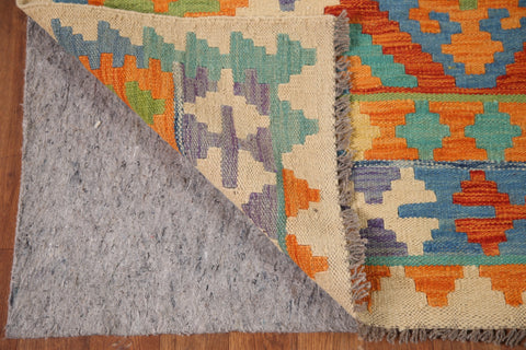 Reversible Wool Kilim Oriental Area Rug 7x10