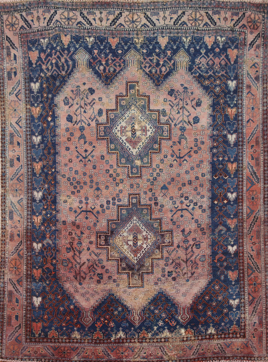 Square Tribal Sirjan Persian Area Rug 6x6