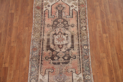 Geometric Hamedan Persian Runner Rug 3x7