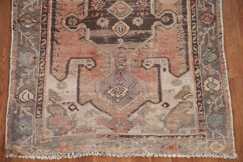 Geometric Hamedan Persian Runner Rug 3x7