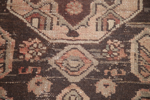 Geometric Hamedan Persian Runner Rug 3x7