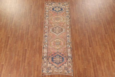 Handmade Wool Ardebil Persian Runner Rug 3x10