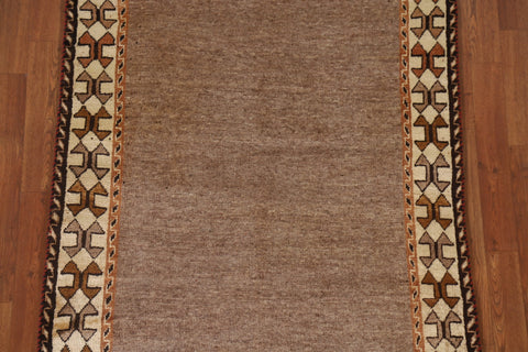 Brown Gabbeh Persian Area Rug 4x6