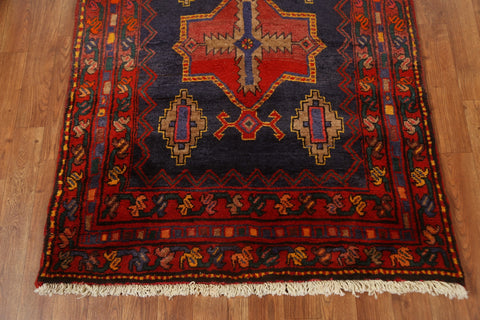 Geometric Heriz Serapi Persian Rug Runner 3x14