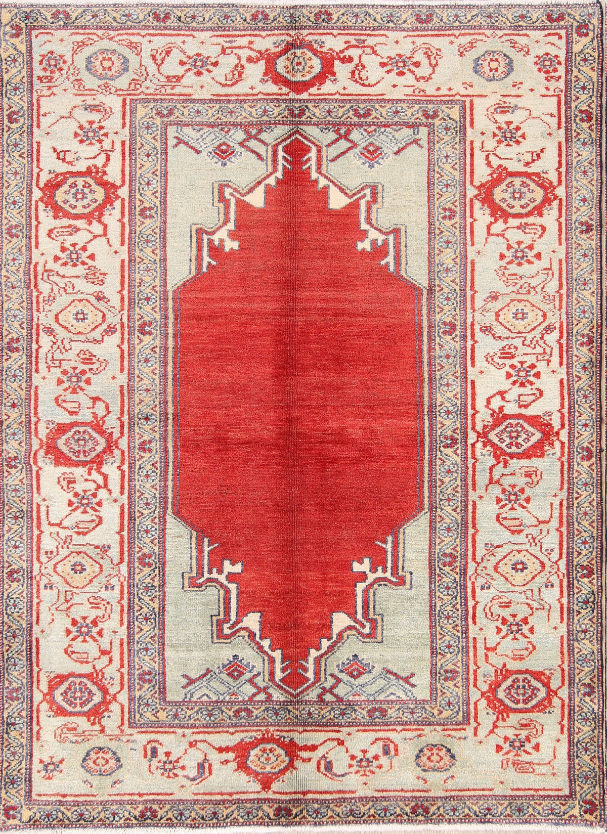 Vegetable Dye Sultanabad Persian Area Rug 5x7