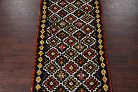 Geometric Tribal Plush  4x32 Moroccan Rug Runner