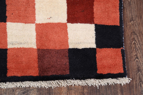 Checked Gabbeh Shiraz Persian Modern Rug 2x3