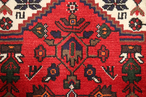 Tribal Hamedan Persian Wool Rug 3x4