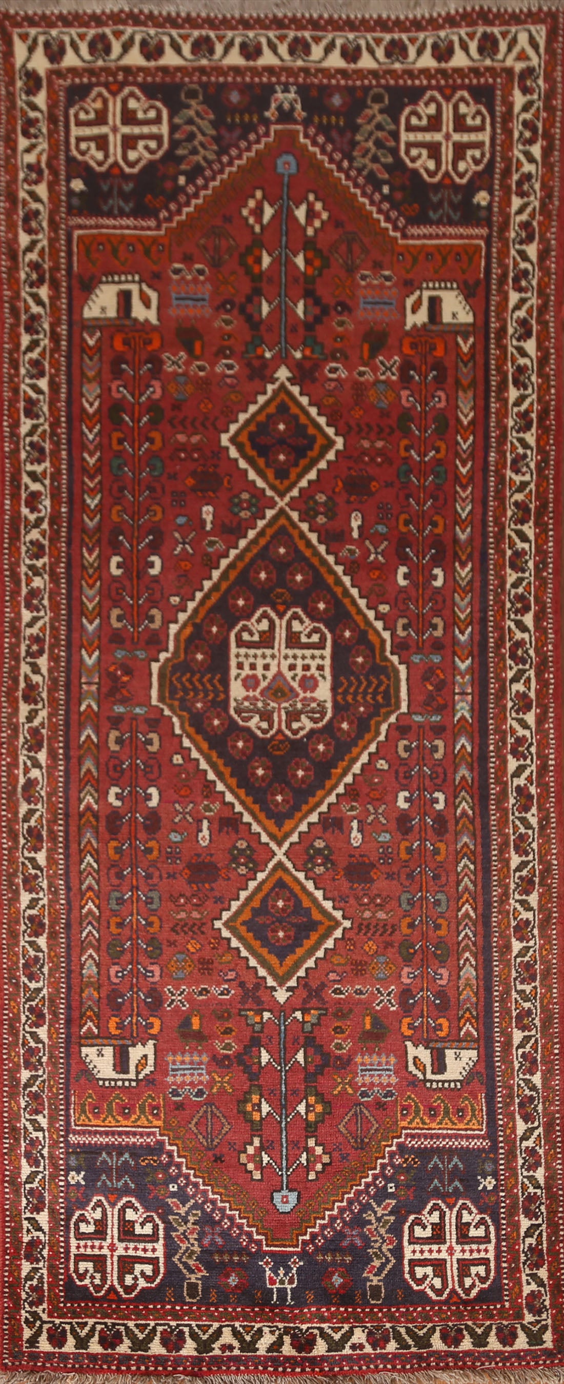 Geometric Shiraz Persian Runner Rug 3x9