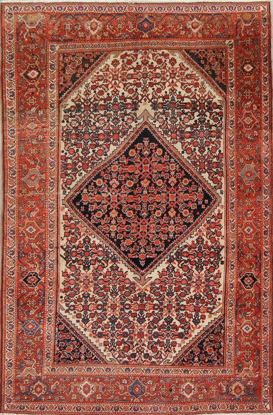 Floral Malayer Mishen Persian Area Rug 4x7