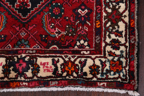 Black Hamedan Persian Runner Rug 3x17