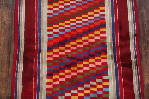 4x5 Gabbeh Kashkoli Persian Area Rug