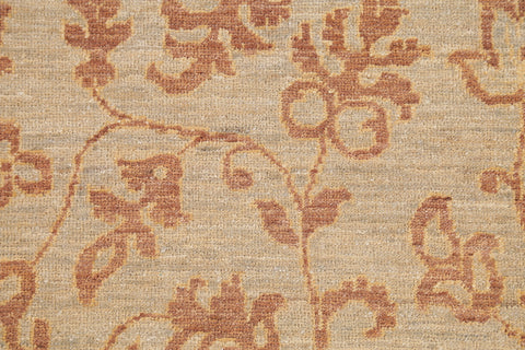 Beige Floral Oushak Oriental Area Rug 9x11