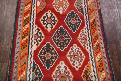 Flat-Weave 5x9 Kilim Shiraz Persian Area Rug