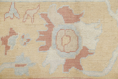 Vegetable Dye Muted Oushak Large Turkish Rug 11x13