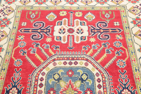 Kazak-Chechen Oriental Wool Rug 5x7