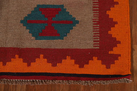 Reversible Kilim Afghan Area Rug 3x5