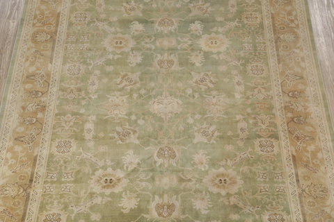 Vegetable Dye Antique Oushak Turkish Area Rug 9x11