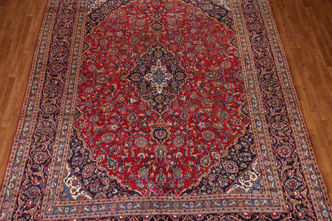 Vintage Red Mashad Persian Area Rug 10x13