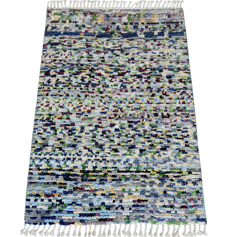 Modern Dotted Moroccan Area Rug 4x5