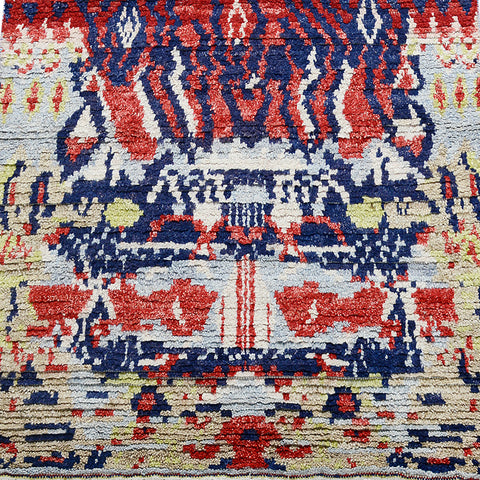 Modern Moroccan Oriental Area Rug 4x6