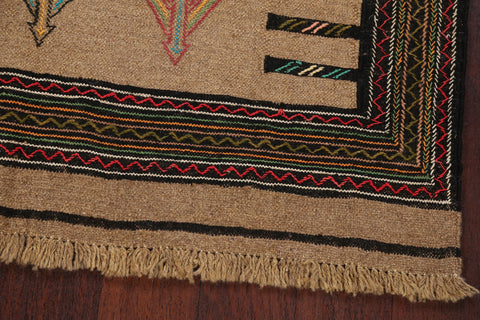 Tribal Sumak Kilim Persian Area Rug 4x6