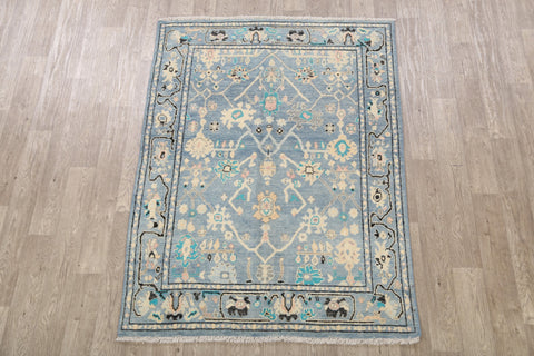 Floral Oushak Oriental Area Rug 5x6