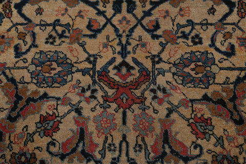 Pre-1900 Antique Bidjar Vegetable Dye Persian Area Rug 11x16