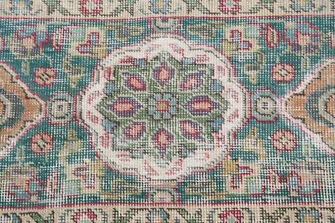 Muted Distressed Tabriz Persian Area Rug 10x12