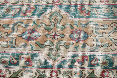 Muted Distressed Tabriz Persian Area Rug 10x12