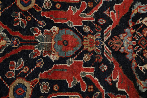 100% Vegetable Dye Antique Mahal Persian Area Rug 4x6