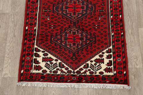 Tribal Geometric Hamedan Persian Area Rug 3x5